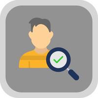 Profiles Flat round corner Icon Design vector