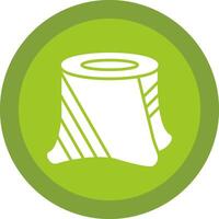 Stump Glyph Due Circle Icon Design vector