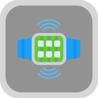 Connection Flat round corner Icon Design vector