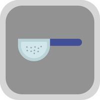 Sieves Flat round corner Icon Design vector