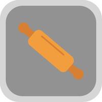 Rolling Pin Flat round corner Icon Design vector