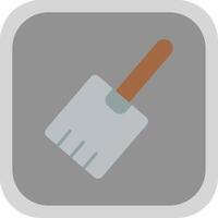 Pizza Peel Flat round corner Icon Design vector