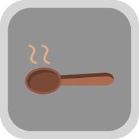 Spoon Flat round corner Icon Design vector