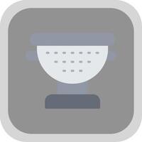 Sieve Flat round corner Icon Design vector