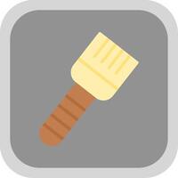 Basting Brush Flat round corner Icon Design vector