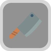 Butcher Knife Flat round corner Icon Design vector