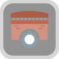 Bridge Flat round corner Icon Design vector