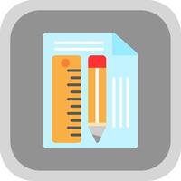 Measuring Tool Flat round corner Icon Design vector