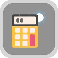 Calculator Flat round corner Icon Design vector