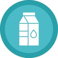 Milk Carton Glyph Due Circle Icon Design vector