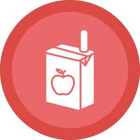 Juice Box Glyph Due Circle Icon Design vector