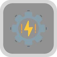 Electrical Flat round corner Icon Design vector