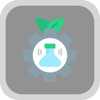 Bioengineering Flat round corner Icon Design vector