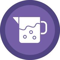 Pitcher Glyph Due Circle Icon Design vector