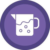 Pitcher Glyph Due Circle Icon Design vector