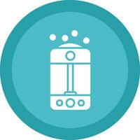 Humidifier Glyph Due Circle Icon Design vector