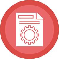 File Management Glyph Due Circle Icon Design vector