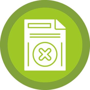 Eliminar botón glifo debido circulo icono diseño vector