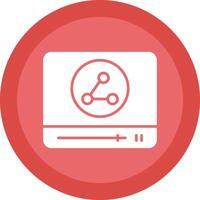 Browser Glyph Due Circle Icon Design vector