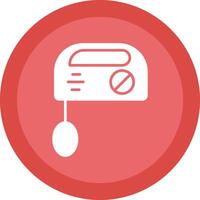 Mixer Glyph Due Circle Icon Design vector