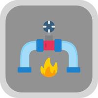 Gas PipeLine Circle Multi Circle Flat round corner Icon Design vector