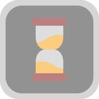 Sandglass Flat round corner Icon Design vector