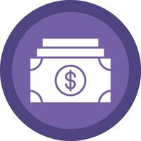 Payment System Glyph Due Circle Icon Design vector