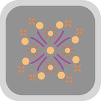 Sparkler Flat round corner Icon Design vector