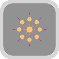 Lights Flat round corner Icon Design vector