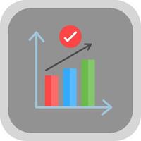 Rate Flat round corner Icon Design vector