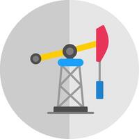 Fossil Fuels Flat Scale Icon Design vector