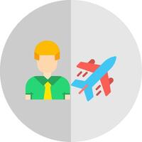 Air Engineer Flat Scale Icon Design vector