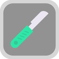 Scalpel Flat round corner Icon Design vector