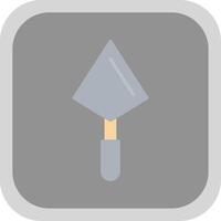 Trowel Flat round corner Icon Design vector