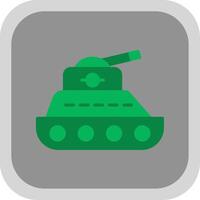 Tank Flat round corner Icon Design vector