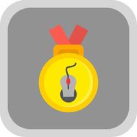 Medal Flat round corner Icon Design vector