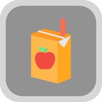 Juice Box Flat round corner Icon Design vector