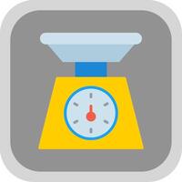 Weighing Machine Flat round corner Icon Design vector