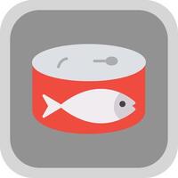 Sardines Flat round corner Icon Design vector