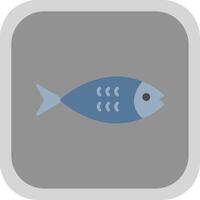 Salmon Flat round corner Icon Design vector