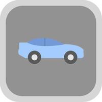 Car Flat round corner Icon Design vector