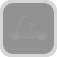 Kick Scooter Flat round corner Icon Design vector