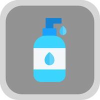 Liquid Soap Flat round corner Icon Design vector