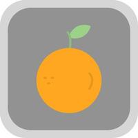 Orange Flat round corner Icon Design vector