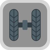 Wheel Alignment Flat round corner Icon Design vector
