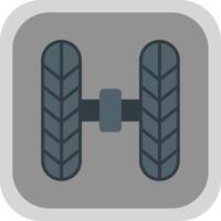 Wheel Alignment Flat round corner Icon Design vector