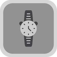 reloj plano redondo esquina icono diseño vector