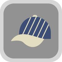 Hat Flat round corner Icon Design vector