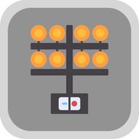 Lighting Flat round corner Icon Design vector
