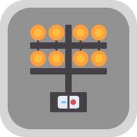 Lighting Flat round corner Icon Design vector